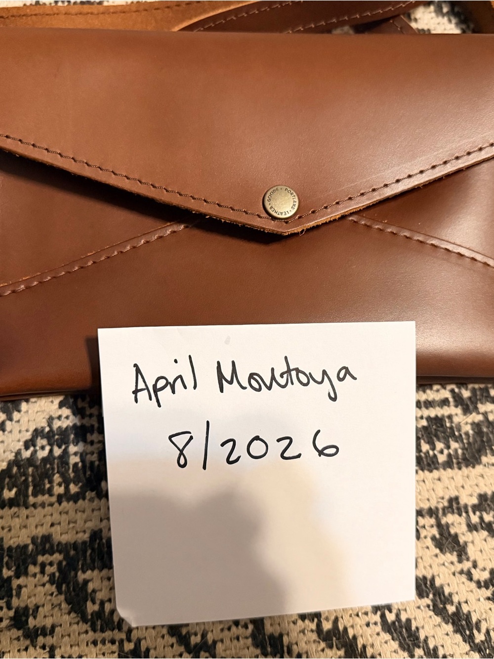 Portland Leather Envelope Crossbody - Chocolate Brown